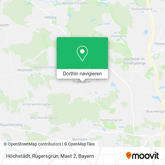 Höchstädt, Rügersgrün, Mast 2 Karte