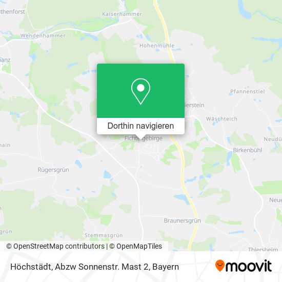Höchstädt, Abzw Sonnenstr. Mast 2 Karte