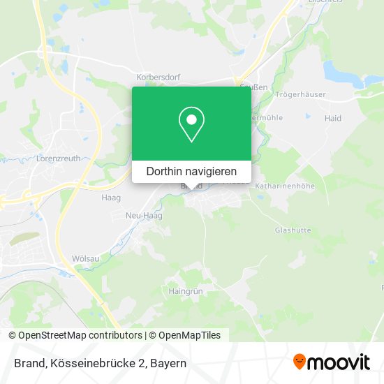 Brand, Kösseinebrücke 2 Karte