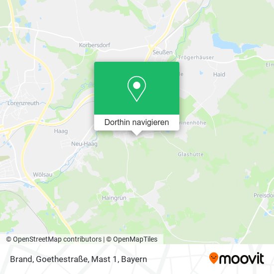 Brand, Goethestraße, Mast 1 Karte