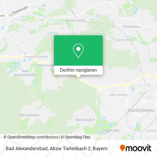 Bad Alexandersbad, Abzw Tiefenbach 2 Karte