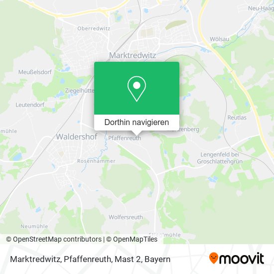 Marktredwitz, Pfaffenreuth, Mast 2 Karte