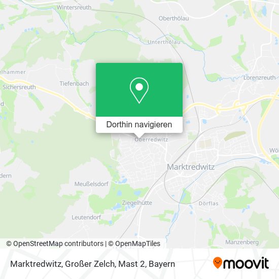 Marktredwitz, Großer Zelch, Mast 2 Karte