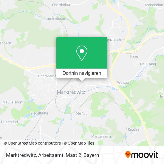 Marktredwitz, Arbeitsamt, Mast 2 Karte