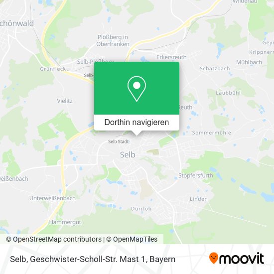 Selb, Geschwister-Scholl-Str. Mast 1 Karte