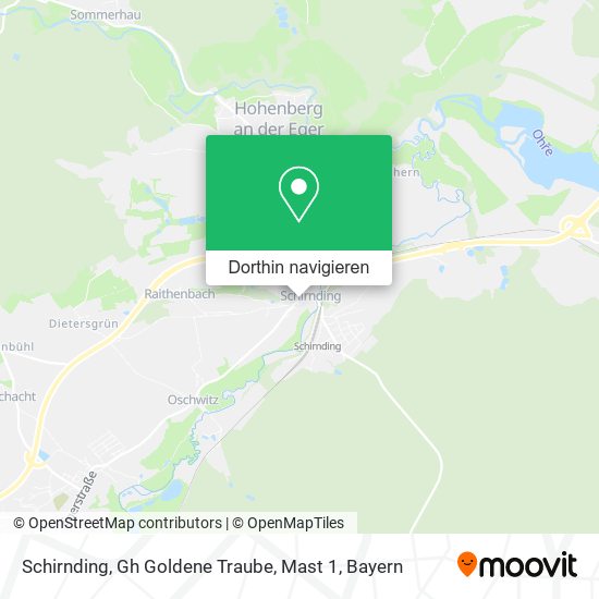 Schirnding, Gh Goldene Traube, Mast 1 Karte