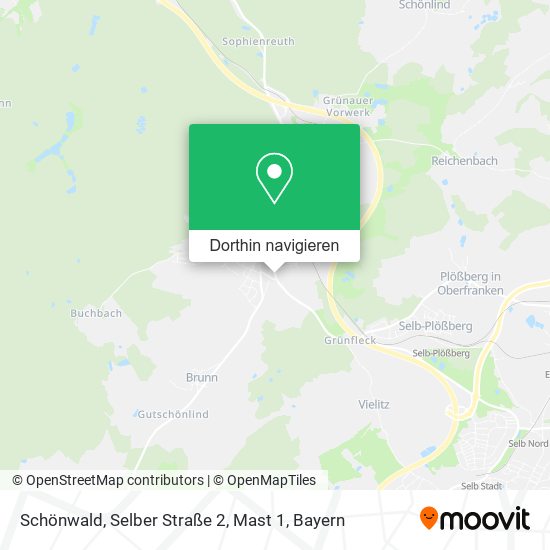 Schönwald, Selber Straße 2, Mast 1 Karte