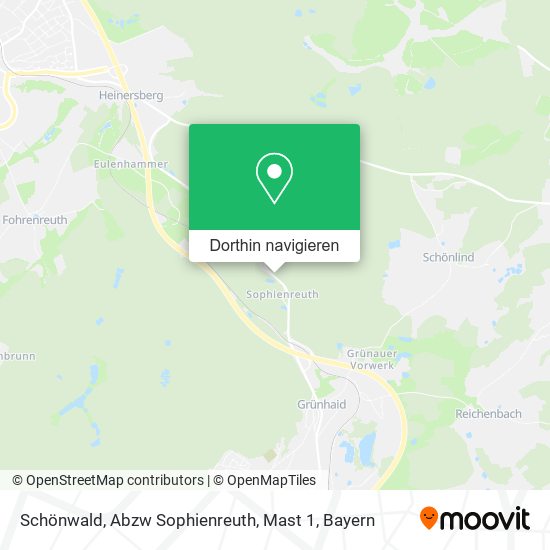 Schönwald, Abzw Sophienreuth, Mast 1 Karte