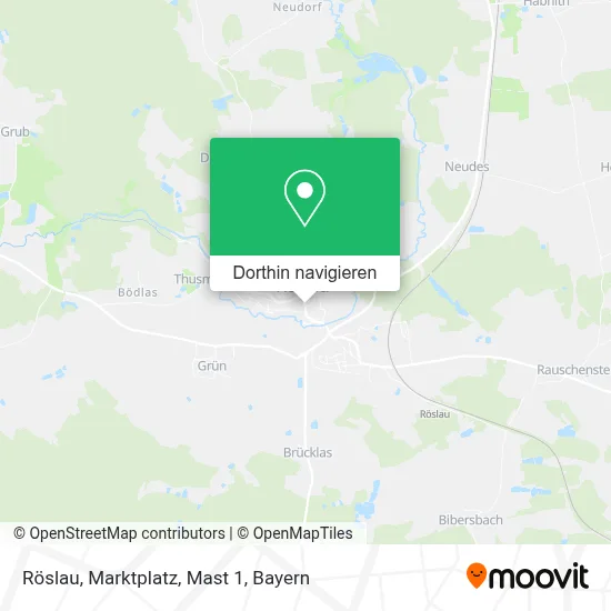 Röslau, Marktplatz, Mast 1 Karte