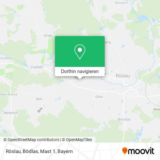 Röslau, Bödlas, Mast 1 Karte