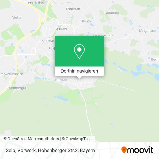 Selb, Vorwerk, Hohenberger Str.2 Karte