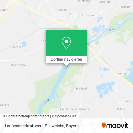 Laufwasserkraftwerk Pielweichs Karte