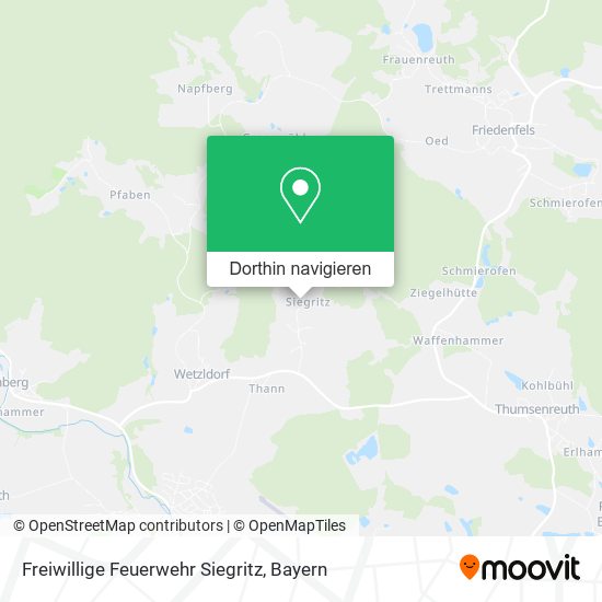 Freiwillige Feuerwehr Siegritz Karte