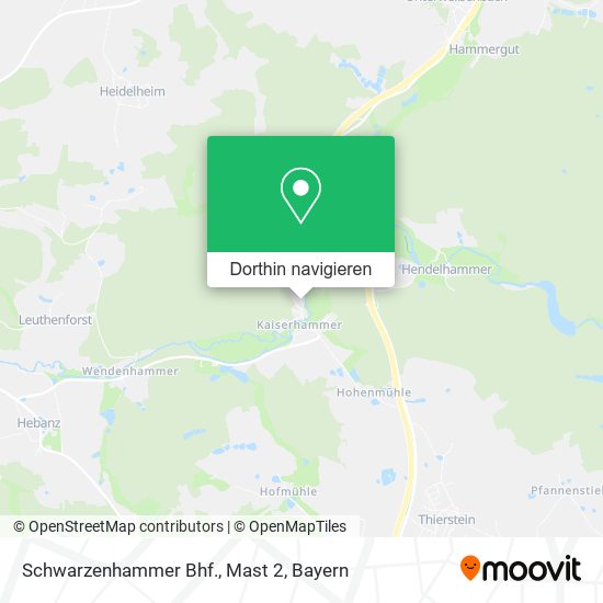 Schwarzenhammer Bhf., Mast 2 Karte