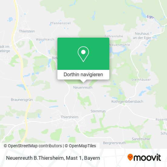 Neuenreuth B.Thiersheim, Mast 1 Karte