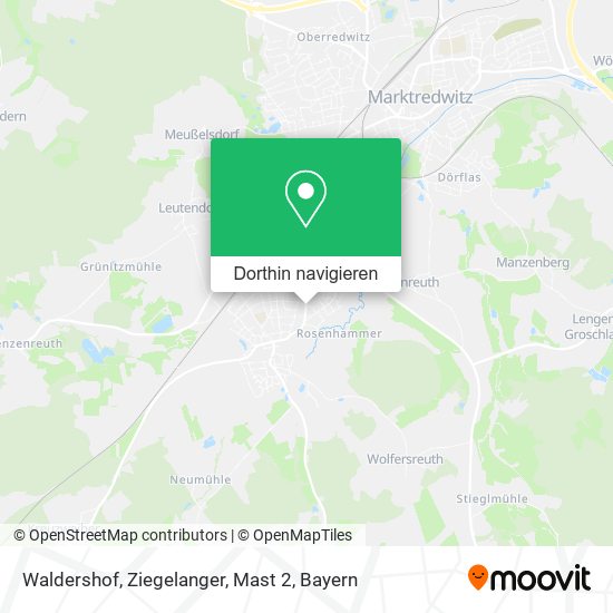 Waldershof, Ziegelanger, Mast 2 Karte
