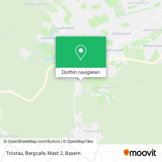 Tröstau, Bergcafe, Mast 2 Karte