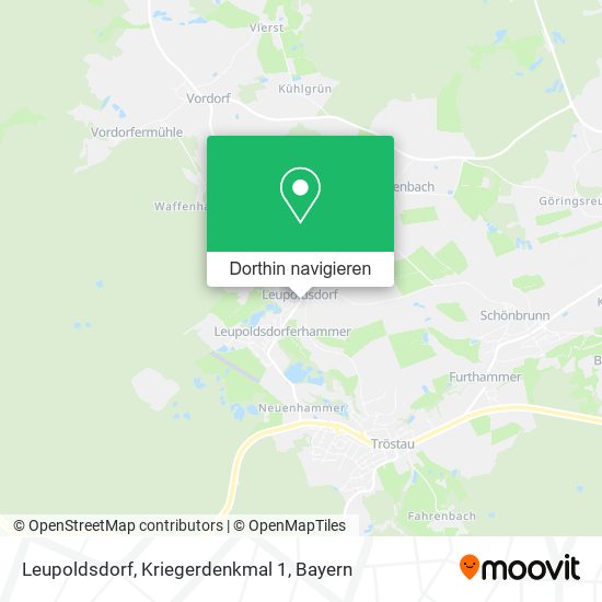 Leupoldsdorf, Kriegerdenkmal 1 Karte