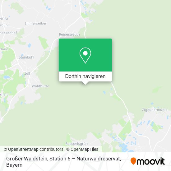 Großer Waldstein, Station 6 – Naturwaldreservat Karte