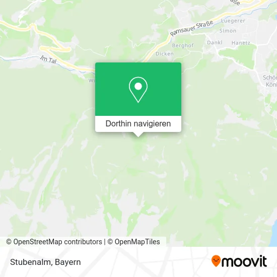 Stubenalm Karte