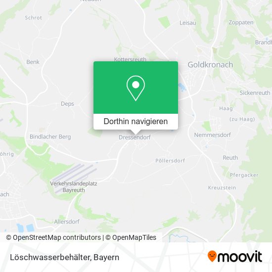 Löschwasserbehälter Karte