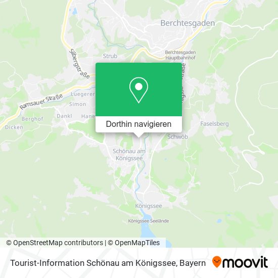Tourist-Information Schönau am Königssee Karte