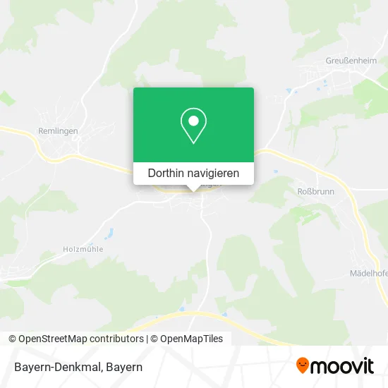Bayern-Denkmal Karte