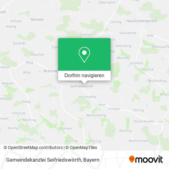 Gemeindekanzlei Seifriedswörth Karte