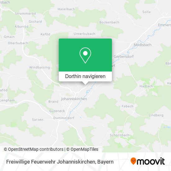 Freiwillige Feuerwehr Johanniskirchen Karte