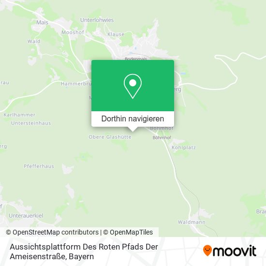 Aussichtsplattform Des Roten Pfads Der Ameisenstraße Karte