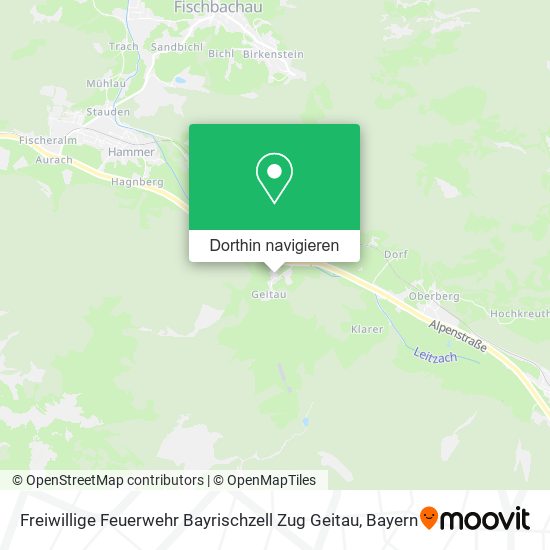 Freiwillige Feuerwehr Bayrischzell Zug Geitau Karte