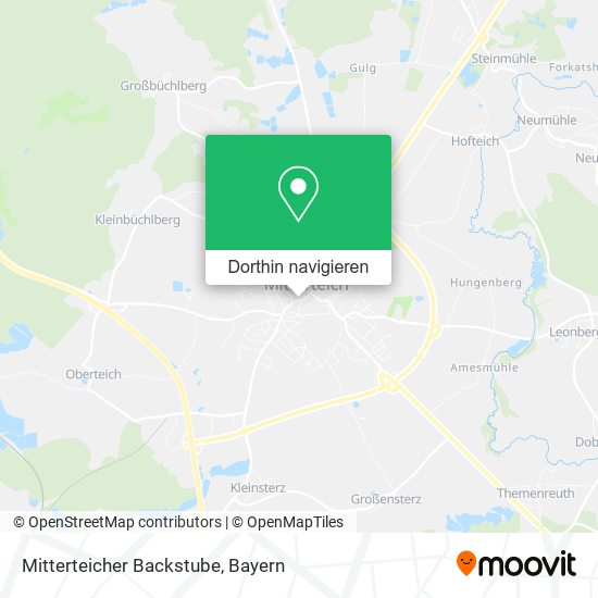 Mitterteicher Backstube Karte