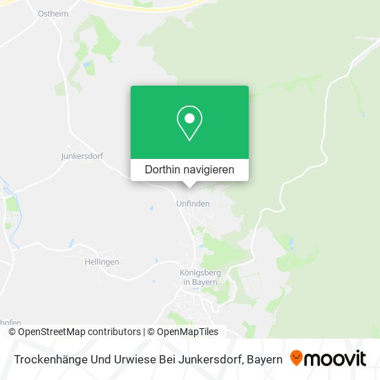 Trockenhänge Und Urwiese Bei Junkersdorf Karte