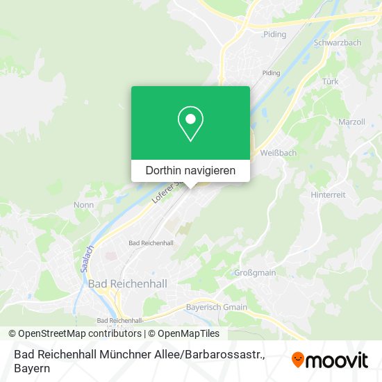 Bad Reichenhall Münchner Allee / Barbarossastr. Karte