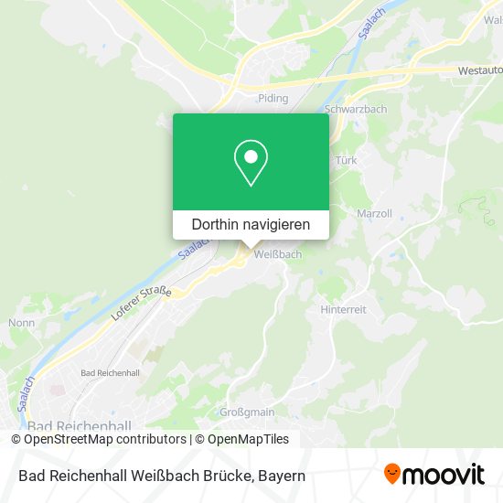 Bad Reichenhall Weißbach Brücke Karte