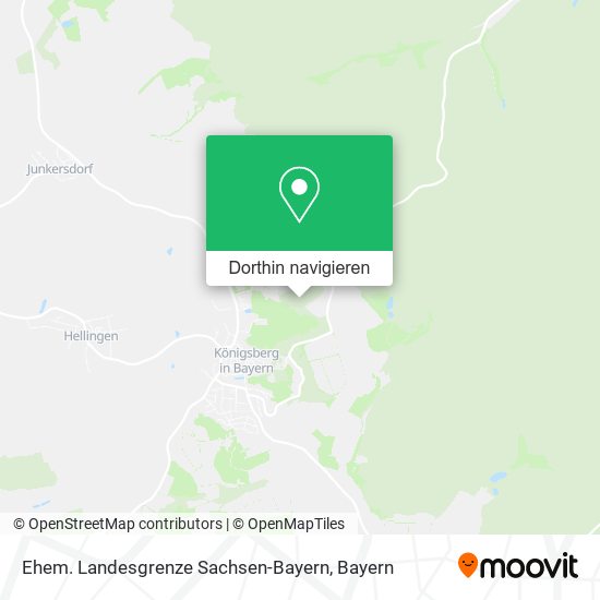 Ehem. Landesgrenze Sachsen-Bayern Karte