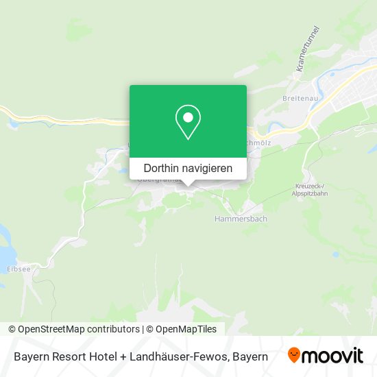 Bayern Resort Hotel + Landhäuser-Fewos Karte