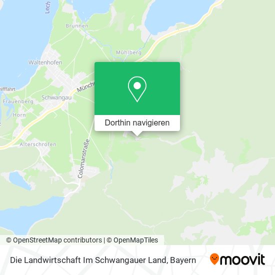 Die Landwirtschaft Im Schwangauer Land Karte