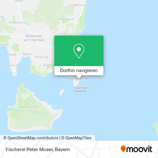 Fischerei Peter Moser Karte