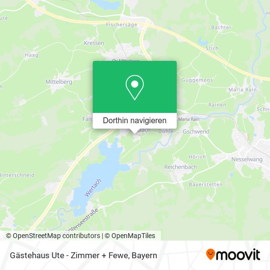 Gästehaus Ute - Zimmer + Fewe Karte