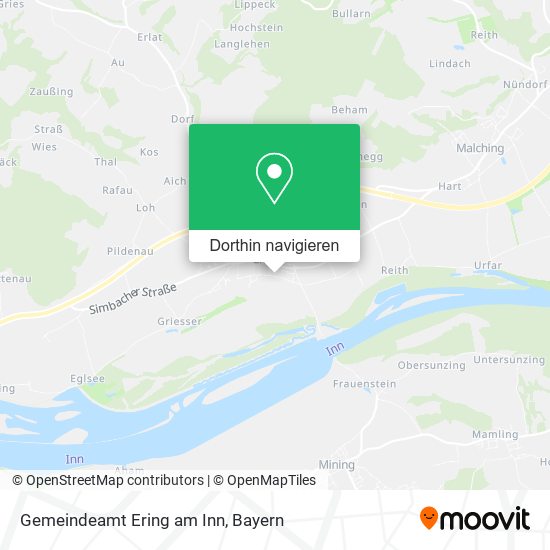 Gemeindeamt Ering am Inn Karte