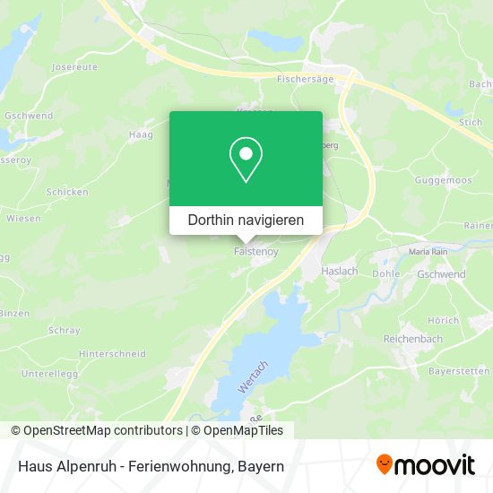 Haus Alpenruh - Ferienwohnung Karte