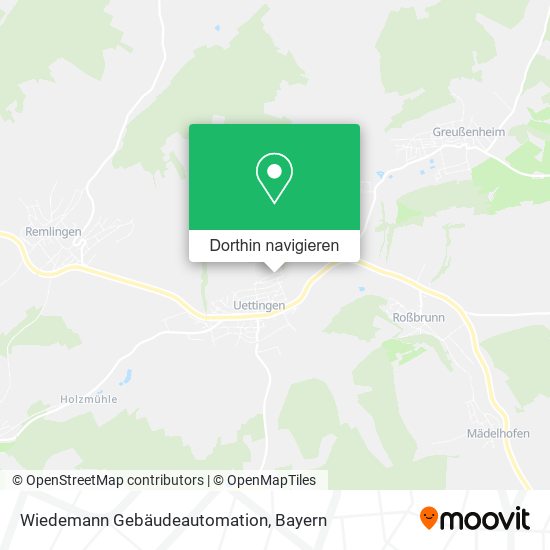 Wiedemann Gebäudeautomation Karte