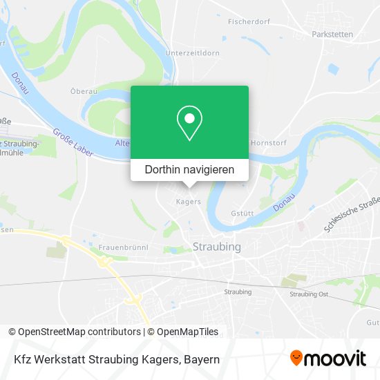 Kfz Werkstatt Straubing Kagers Karte