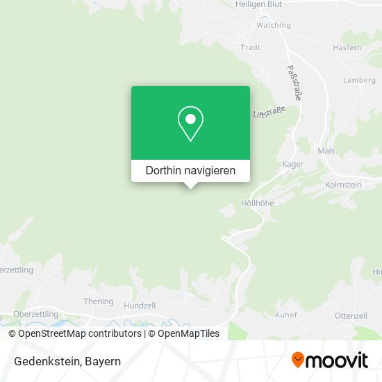 Gedenkstein Karte