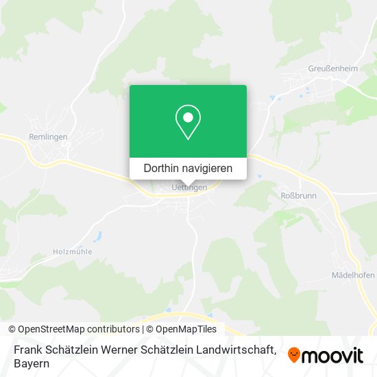 Frank Schätzlein Werner Schätzlein Landwirtschaft Karte