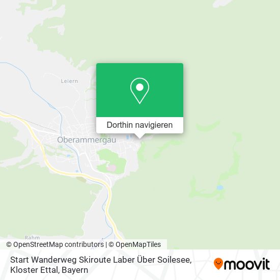 Start Wanderweg Skiroute Laber Über Soilesee, Kloster Ettal Karte