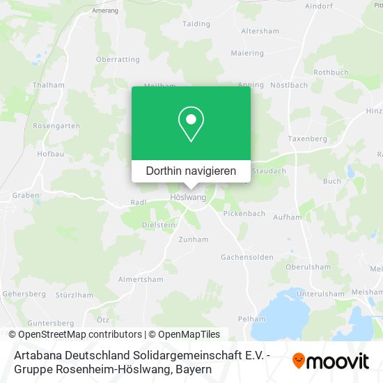 Artabana Deutschland Solidargemeinschaft E.V. - Gruppe Rosenheim-Höslwang Karte