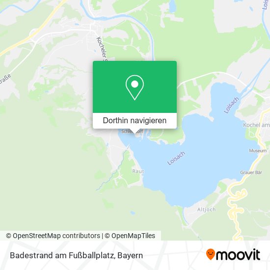 Badestrand am Fußballplatz Karte