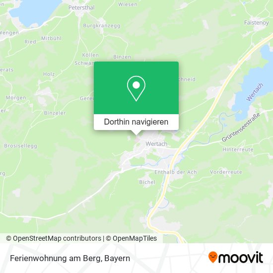 Ferienwohnung am Berg Karte